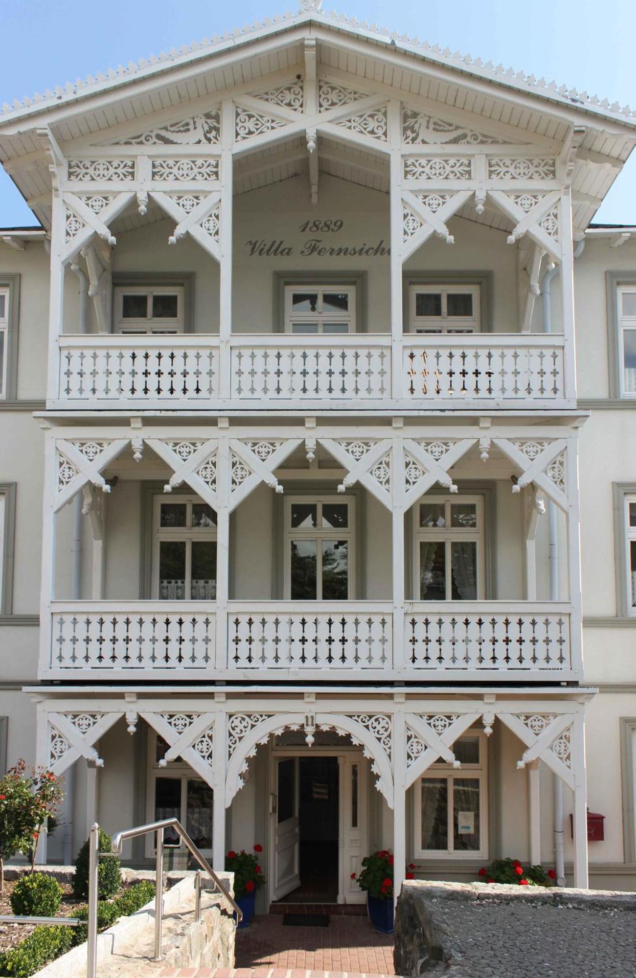 Villa Fernsicht - Wohnung Nr 1 - Mit Meerblick Sassnitz Kültér fotó