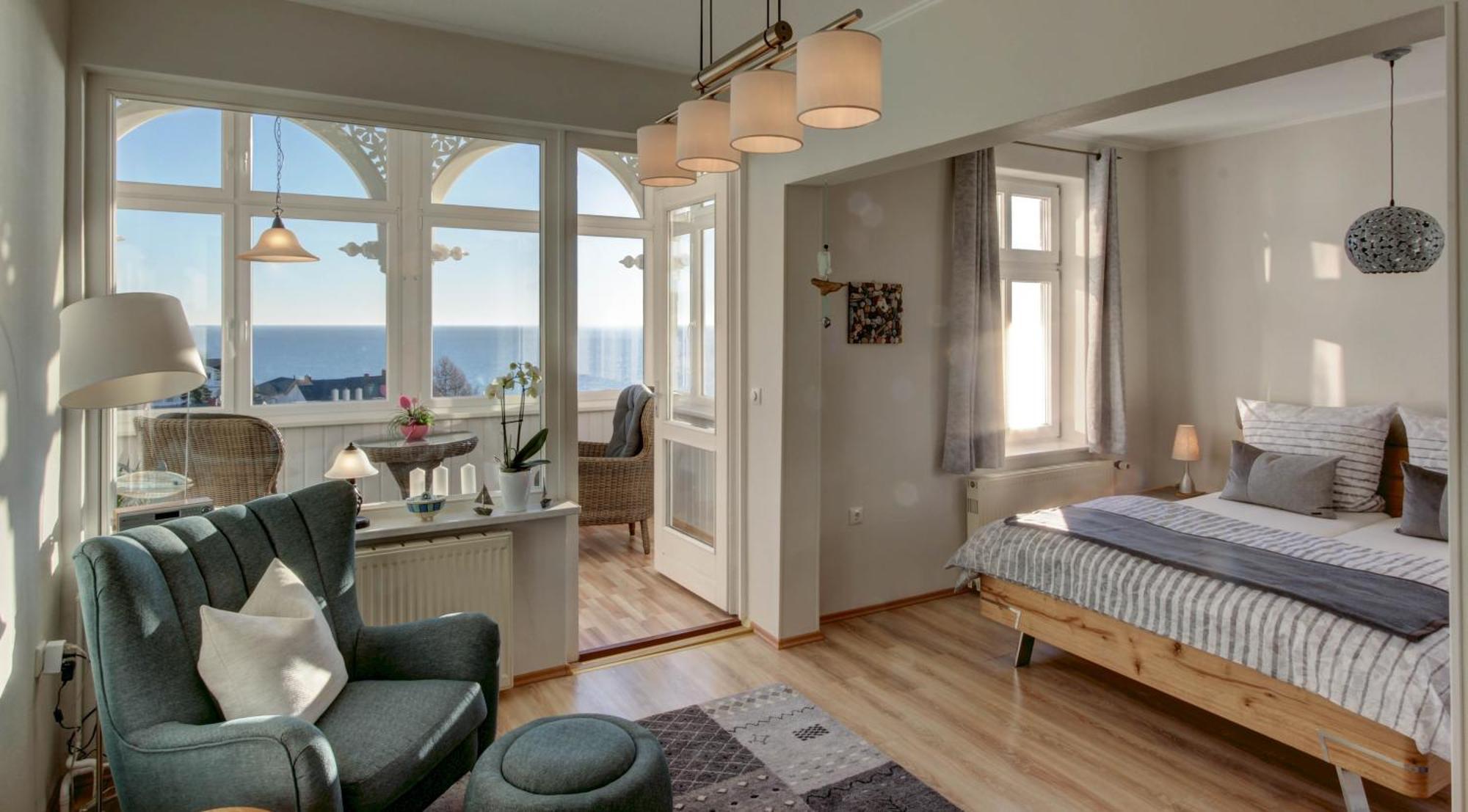 Villa Fernsicht - Wohnung Nr 1 - Mit Meerblick Sassnitz Kültér fotó