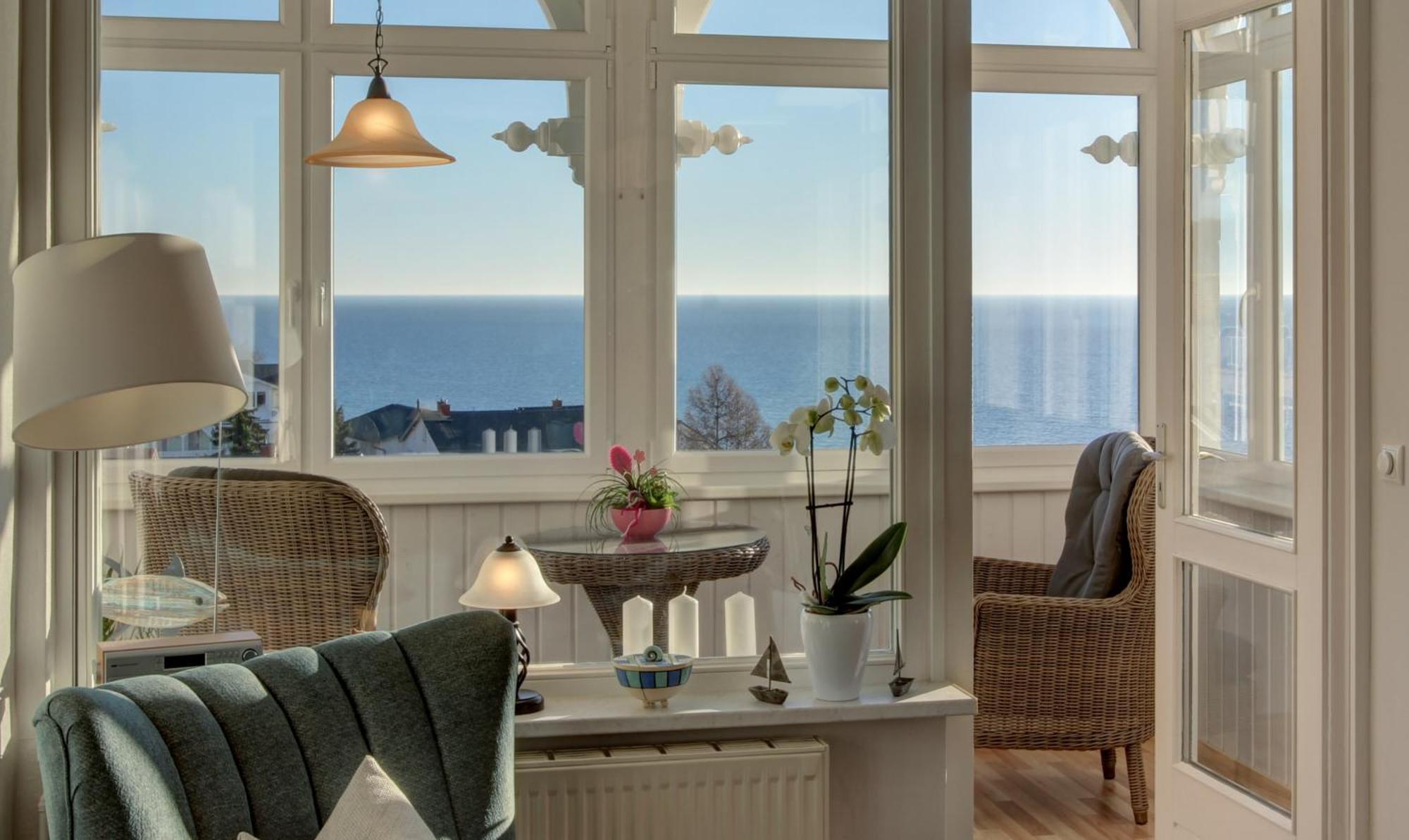 Villa Fernsicht - Wohnung Nr 1 - Mit Meerblick Sassnitz Kültér fotó