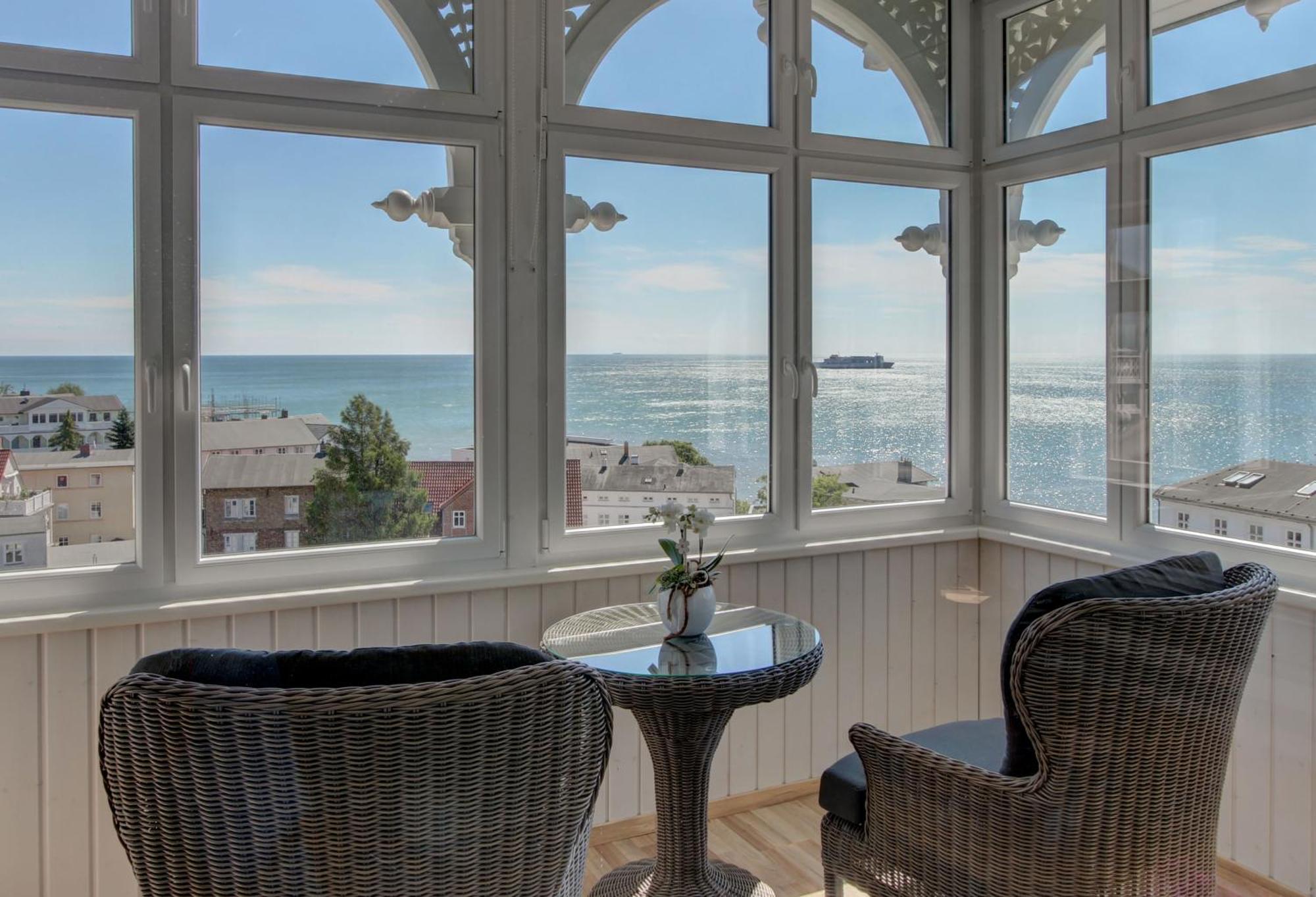 Villa Fernsicht - Wohnung Nr 1 - Mit Meerblick Sassnitz Kültér fotó
